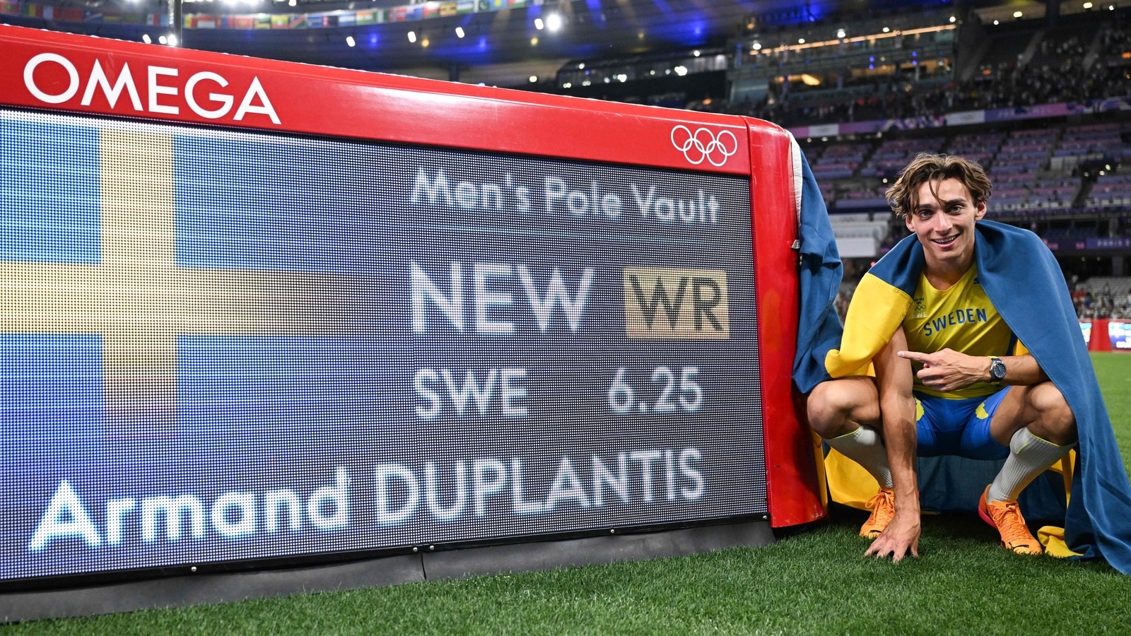 Paris Olympics 2024: Armand Duplantis breaks pole vault world record in gold medal performance