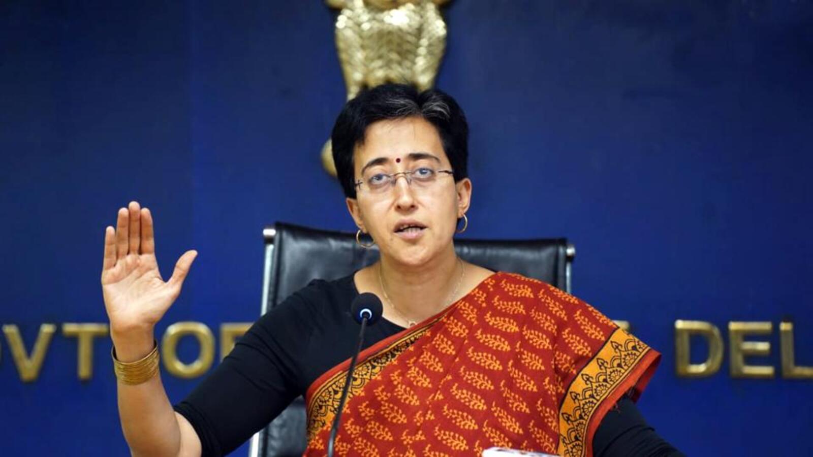 Atishi directs officials to finish work on school in a month