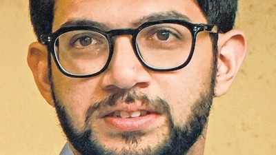 Aaditya Thackeray dashed off a letter to Gagrani voicing his concern about hoardings on the Coastal Road. (PTI) Aaditya Thackeray dashed off a letter to Gagrani voicing his concern about hoardings on the Coastal Road. (PTI)