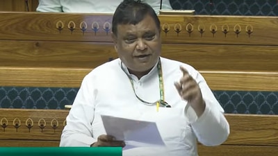 Atul Garg is Lok Sabha said that no “dog lover” comes forward to save a person who is being attacked by a dog. (Sansad TV)