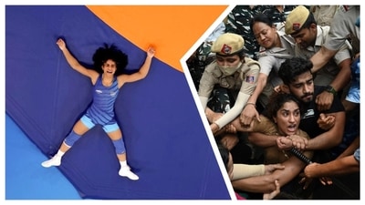 Vinesh Phogat is the lioness of India who won back-to-back matches at the Olympics, wrestler Bajrang Punia said. (AFP-PTI) Vinesh Phogat is the lioness of India who won back-to-back matches at the Olympics, wrestler Bajrang Punia said. (AFP-PTI)