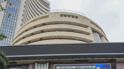 Stock market crash on August 5: Stock prices displayed on a digital screen at the facade of the Bombay Stock Exchange building, in Mumbai. Stock market crash on August 5: Stock prices displayed on a digital screen at the facade of the Bombay Stock Exchange building, in Mumbai.