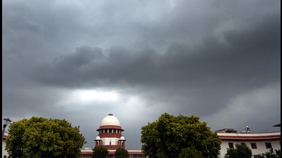 New Delhi, India - July 22, 2024: Dark cloud over the Supreme court in New Delhi, India, on Monday, July 22, 2024. (Photo by Arvind Yadav/ Hindustan Times) (Hindustan Times) New Delhi, India - July 22, 2024: Dark cloud over the Supreme court in New Delhi, India, on Monday, July 22, 2024. (Photo by Arvind Yadav/ Hindustan Times) (Hindustan Times)