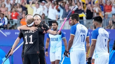 Marco Miltkau scored the winner for Germany in the final quarter as they managed to edge past India in the final minutes of the match to reach the final. (AP) Marco Miltkau scored the winner for Germany in the final quarter as they managed to edge past India in the final minutes of the match to reach the final. (AP)