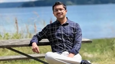 Siddhant Vitthal Patil drowned while hiking above a gorge on July 6 on Avalanche Lake Trail after falling off a large rock into Avalanche Creek. (Reddit/Old_Potato9157)