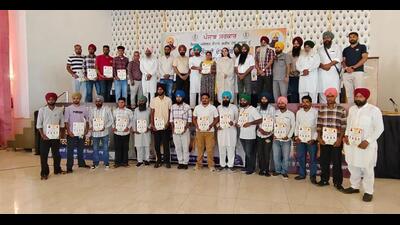 The state government on Tuesday distributed appointment letters for government jobs on compassionate grounds under group D to kin of 20 Moga farmers who lost their lives during the stir against the Centre’s farm laws.