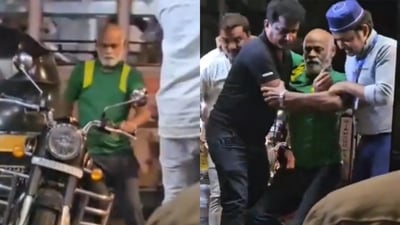 A screen grab from a viral video of former cricketer Vinod Kambli A screen grab from a viral video of former cricketer Vinod Kambli