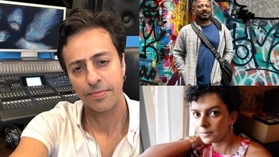 Composer Salim Merchant, actor Bidita Bag and filmmaker Onir Composer Salim Merchant, actor Bidita Bag and filmmaker Onir