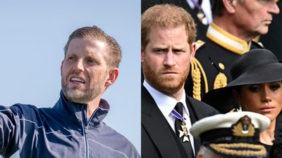 Eric Trump says 'spoiled apples' Prince Harry and Meghan Markle should be 'sent back' to the UK. (File Images) Eric Trump says 'spoiled apples' Prince Harry and Meghan Markle should be 'sent back' to the UK. (File Images)