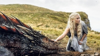 Emilia Clarke appears in a scene from Game of Thrones, as the menacing, white-haired Daenerys Targaryen, aka Khaleesi, aka Mother of Dragons. (AP) Emilia Clarke appears in a scene from Game of Thrones, as the menacing, white-haired Daenerys Targaryen, aka Khaleesi, aka Mother of Dragons. (AP)