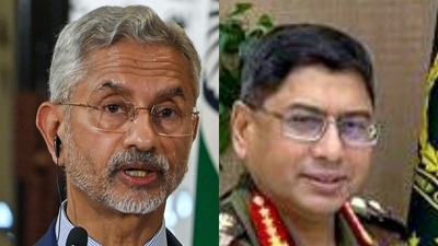 External Affairs Minister S Jaishankar and Bangladesg Army chief General Waker-us-Zaman. External Affairs Minister S Jaishankar and Bangladesg Army chief General Waker-us-Zaman.