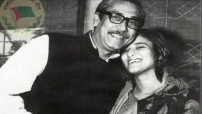 Sheikh Hasina and father Bangabandhu Sheikh Mujibur Rahman. ( Bangladesh Awami League) Sheikh Hasina and father Bangabandhu Sheikh Mujibur Rahman. ( Bangladesh Awami League)