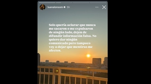 Luana Alonso addresses reports of her expulsion from Olympic Village