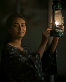 Sanvikaa in a scene from Panchayat (Instagram) Sanvikaa in a scene from Panchayat (Instagram)