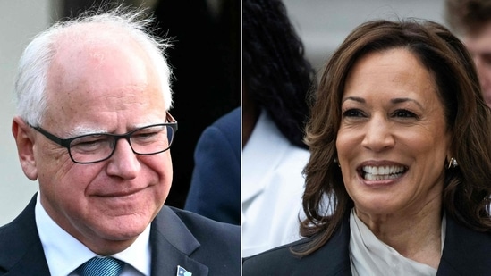 Kamala Harris formally announces that Tim Walz is her running mate (Photo by Jim WATSON and Chris Kleponis / AFP)(AFP)