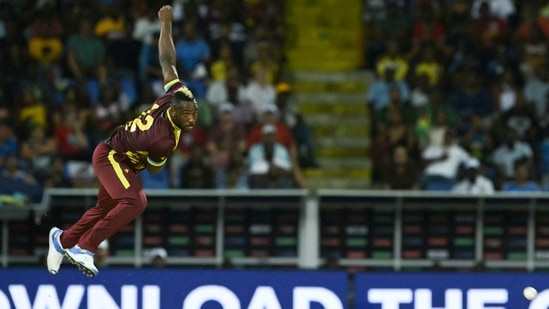 West Indies all-rounder Andre Russell(AFP)