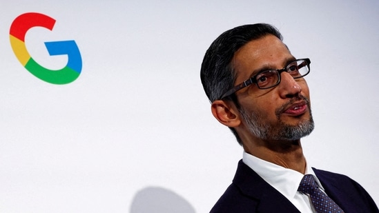 Sundar Pichai, CEO of Google and Alphabet, is seen in France. (Reuters)