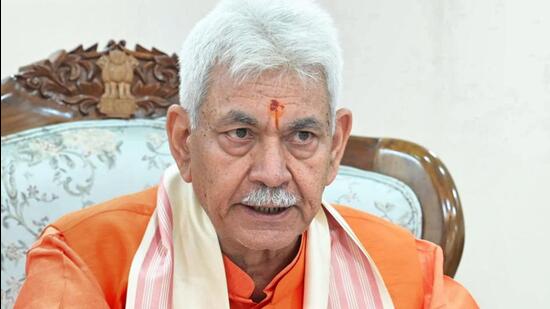 Lt Governor Manoj Sinha said the people of Jammu and Kashmir have regained faith in democracy. (HT Photo)