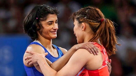 Vinesh had to face Japanese Olympic champion Yui Sasaki in her first bout in women's 50kg wrestling. Let alone being beaten, Sasaki has rarely every been pushed in any match that she has played in her international career. She had 82 wins out of 82 matches to her name. Vinesh handed Sasaki her first defeat in her 83rd bout and sent tidal waves throughout the world of wrestling. (PTI)