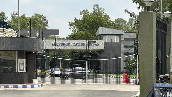 The Indian Air Force station at Hindon in New Delhi. (AP Photo)