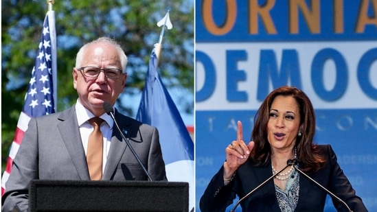 Tim Walz and Kamala Harris