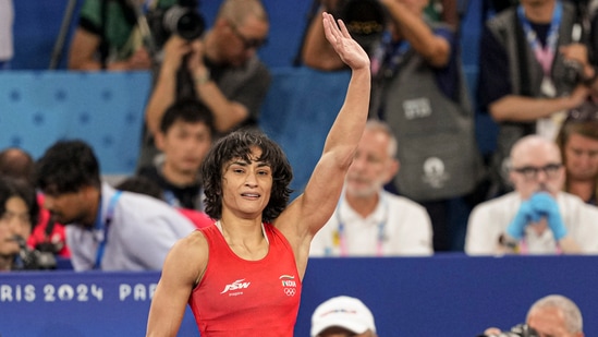 Paris 2024 Day 12, IND full schedule: Vinesh Phogat to battle for gold;(PTI)