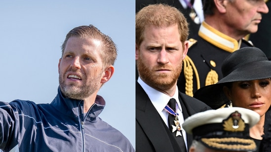 Eric Trump says 'spoiled apples' Prince Harry and Meghan Markle should be 'sent back' to the UK.(File Images)