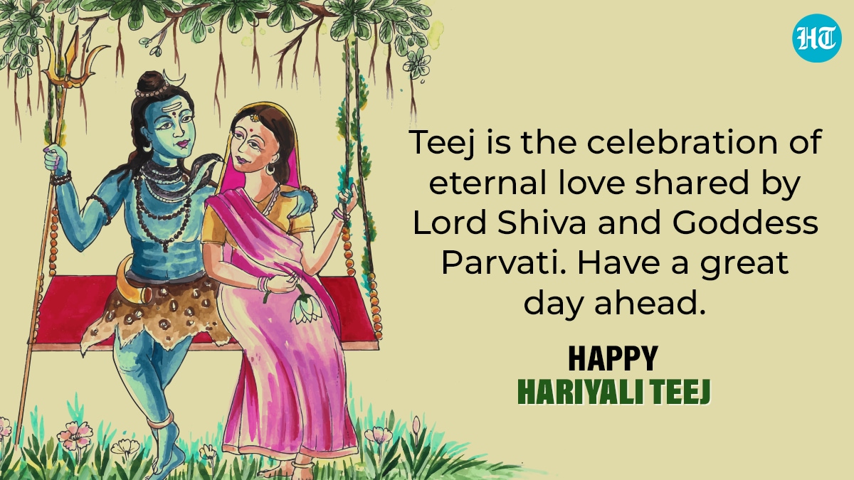 Hariyali Teej is dedicated to Lord Shiva and Goddess Parvati.