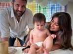 Actor Ileana D'Cruz shared a bunch of pictures as her son Koa Phoenix Dolan clocked his first birthday. Taking to Instagram, Ileana posted a picture with her beau Michael Dolan and Koa as they smiled for the camera. In the photo, Ileana wore a printed blue dress, while Michael was seen in a white shirt and pants. Koa was seen looking away from the camera.&nbsp;