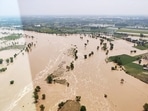 Kumaon, Jul 09 (ANI): The Haldwani, Banbasa, Tanakpur, Sitarganj, Khatima and other flood affected areas (ANI Photo)(ANI Picture Service)