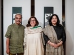 Amitava Das, Kiran Nadar and Roobina Karode Amitava Das, Kiran Nadar and Roobina Karode