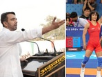 Minister Jayant Singh congratulated Vinesh Phogat for her Olympic feat. Minister Jayant Singh congratulated Vinesh Phogat for her Olympic feat.
