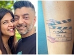 Dalljiet Kaur shared the matching tattoo she got with Nikhil Patel. Dalljiet Kaur shared the matching tattoo she got with Nikhil Patel.