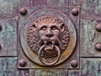 Representative image of a lion-faced door. Representative image of a lion-faced door.