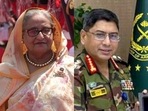 Ousted Bangladesh Prime Minister Sheikh Hasina and Army chief General Waker-us-Zaman. Ousted Bangladesh Prime Minister Sheikh Hasina and Army chief General Waker-us-Zaman.