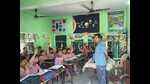 Students in a government-run primary school in Prayagraj (HT FIle) Students in a government-run primary school in Prayagraj (HT FIle)