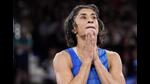 Vinesh Phogat in Paris on Tuesday. (PTI) Vinesh Phogat in Paris on Tuesday. (PTI)