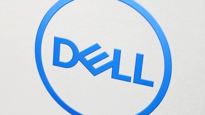 The Dell logo is seen on an item for sale in a store in Manhattan, New York City. (Reuters)