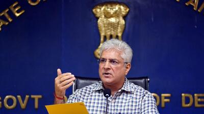 Delhi transport minister Kailash Gahlot speaks about the measures taken to increase safety on roads. (HT Photo) Delhi transport minister Kailash Gahlot speaks about the measures taken to increase safety on roads. (HT Photo)