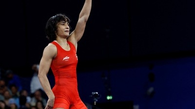 Vinesh Phogat of India during the Paris Olympics (REUTERS)