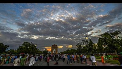 The monsoon trough was close to Delhi. (RAJ K RAJ /HT PHOTO) The monsoon trough was close to Delhi. (RAJ K RAJ /HT PHOTO)