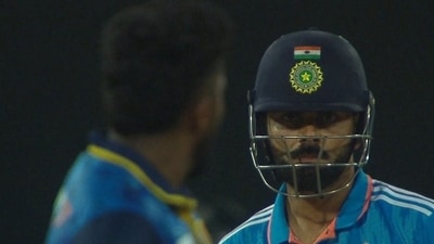 Virat Kohli engaged in a verbal exchange with Asitha Fernando (X Image) Virat Kohli engaged in a verbal exchange with Asitha Fernando (X Image)