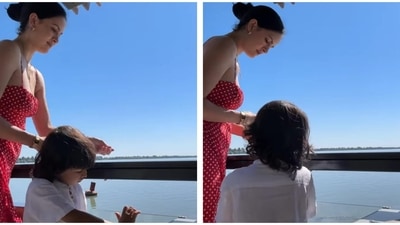Natasa Stankovic shared a new post which also featured her son Agastya. Natasa Stankovic shared a new post which also featured her son Agastya.