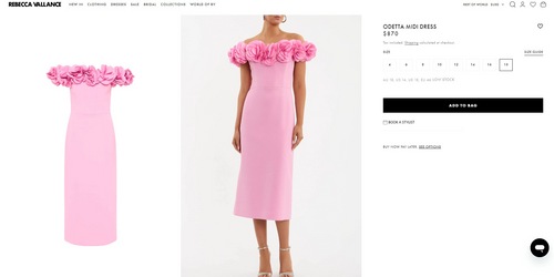 The price of Kiara Advani's dress. (rebeccavallance.com)