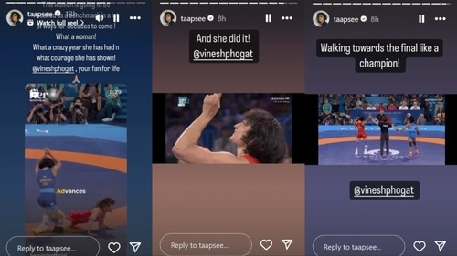 Taapsee penned notes on Instagram Stories. Taapsee penned notes on Instagram Stories.