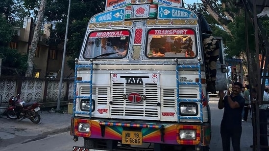 Government officials said that at least 500 Indian truck drivers are stuck in Bangladesh. (HT Photo)