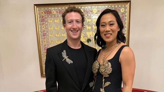 The image shows Mark Zuckerberg with his wife, Priscilla Chan. (File Photo)