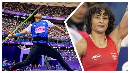 Phogat became the first Indian woman grappler to enter the Olympic finals; Neeraj fired a throw of 89.34m in his very first attempt(PTI)