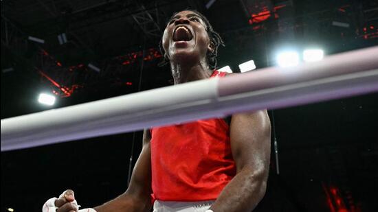 Refugee Olympic Team's Cindy Winner Djankeu Ngamba. (AFP)