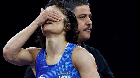 Vinesh Phogat was disqualified on Wednesday from the Olympics after being found overweight ahead of her women’s 50kg final in Paris, leaving her medal-less within hours of coming close to an unparalleled gold.